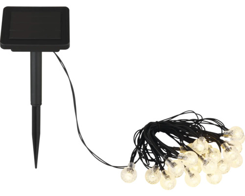 Solar Lichterkette mit Erdspieß und mehreren Lampen