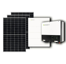 PV-Komplettanlage mit Speicher 7,68 kW (notstromfähig), 8 kWp, inkl. Hybrid-Wechselrichter und Zubehör für Ziegeldach-thumb-1