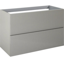 Waschbeckenunterschrank Jungborn Nonus 100x63,5x45,3 cm ohne Waschbecken fume matt