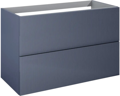 Waschbeckenunterschrank Jungborn Nonus 100x63,5x45,3 cm ohne Waschbecken navy blau matt