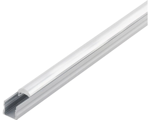 Alu-Kunststoffschiene Eglo SURFACE PROFILE 3, 2m, alu/transparent Kunststoff-Kabelführungskanal