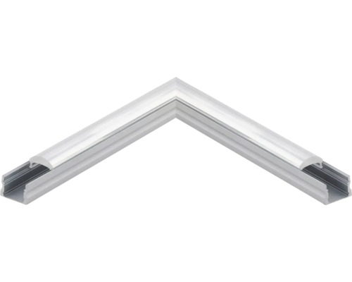 Verbindungsstück Eckverbindung Eglo SURFACE PROFILE 3, 11x11 cm, alu/transparent Eckverbinder für LED-Streifen