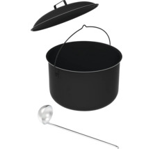 Kessel mit Deckel und Schöpfkelle