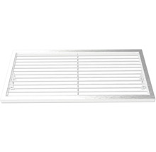 Rechteckiger Abluftgittereinsatz aus Metall