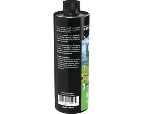 Flasche mit Vitaminzusatz für Süßwasseraquarien, 473 ml Inhalt