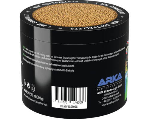 Arka Vita Gran Süßwasserfischfutter, 500 Milliliter Packung
