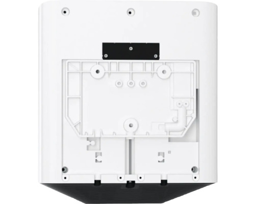 Rückansicht einer Heizung mit Montagevorrichtung