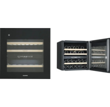 Weinkühlschrank mit mehreren Regalen zur Lagerung von Weinflaschen