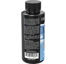 Aqua-Pure Flüssigkeit zur Pflege von Meer- und Süßwasseraquarien in einer 118-Milliliter-Flasche