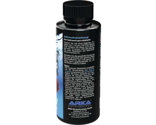 Flasche mit Wasseraufbereitungsprodukt für Aquarien