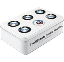 Metallbox mit BMW Logos