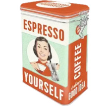 Dekorative Kaffeedose zur Aufbewahrung von Espresso