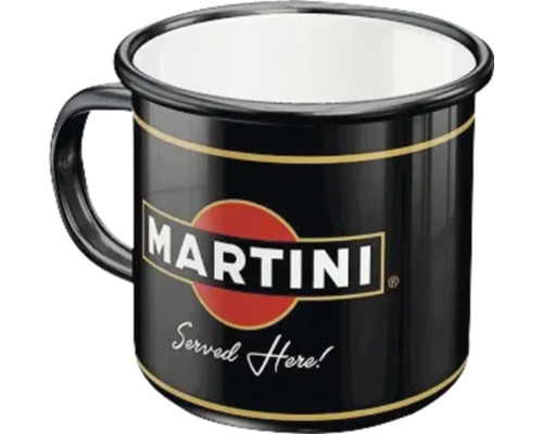 Emaille-Becher Martini Served Here