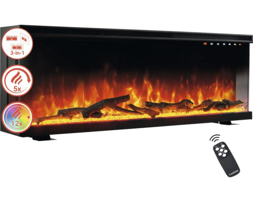 Elektrischer Kamin mit Flammeneffekt und Fernbedienung