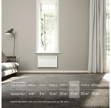 Wandkonvektor Stiebel Eltron CNS 2000 Plus 73,8x45 cm 2000 Watt