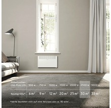 Wandkonvektor Stiebel Eltron CNS 2500 Plus 89,4x45 cm 2500 Watt