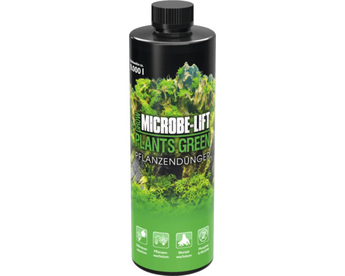 Aquariumpflanzendünger MICROBE-LIFT Plants Green Pflanzendünger 473 ml Volldünger ohne Nitrat und Phosphat