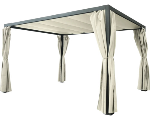 Pavillon mit Vorhängen für den Gartenbereich