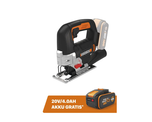 Akku-Stichsäge Worx WX543.9 20V, ohne Akku und Ladegerät