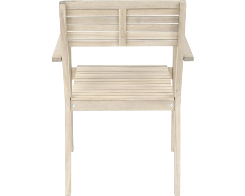 Holzstuhl mit Armlehnen, Gartenmöbel