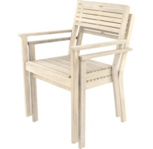 Holzgartenstuhl mit Armlehnen