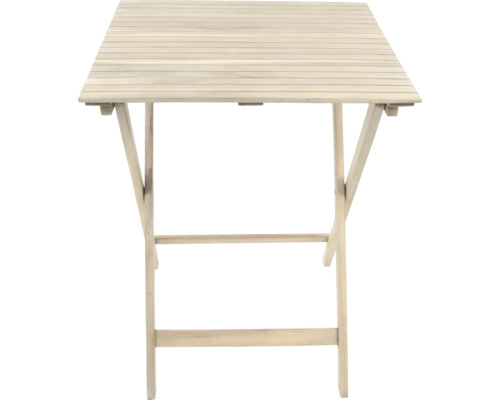 Gartentisch GARDEN PLACE Maja 60 x 60 x 74 cm beige aus robuster Akazie, klappbar, bis zu 2 Sitzplätze Gartentisch GARDEN PLACE Maja 60 x 60 x 74 cm beige aus robuster Akazie, klappbar, bis zu 2 Sitzplätze