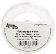 Rolle weißer Nylonfaden 0,40 Millimeter dick, 100 Meter lang