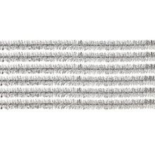 Silberne Lametta-Girlande zur Dekoration