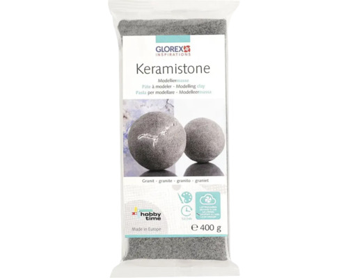 Keramistone Modelliermasse gebrauchsfertig lufthärtend gesteinsähnlich Granit 400 g Glorex Keramistone Modelliermasse in Verpackung 400 Gramm