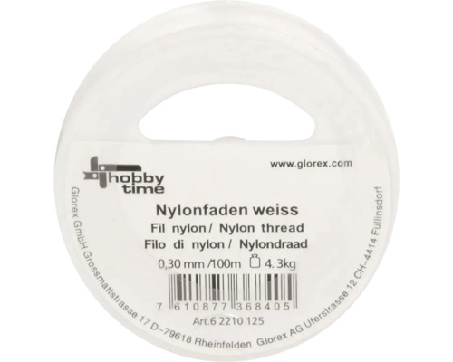 Weißer Nylonfaden 0,30 mm