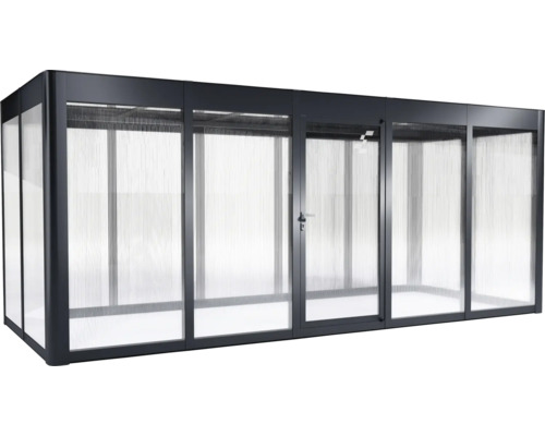 Gewächshaus SunGarden Select 5.2 Polycarbonat 10 mm 548 x 233 cm anthrazit