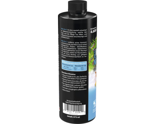 Flasche Nite-Out II Bakterienmischung für Meer- und Süßwasseraquarien, Inhalt 473 ml
