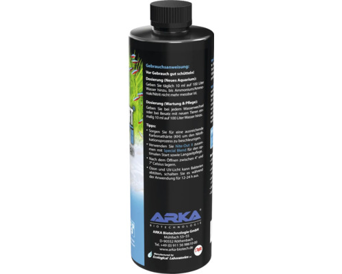 Arka Bakterienstarter Flasche mit Gebrauchsanweisung