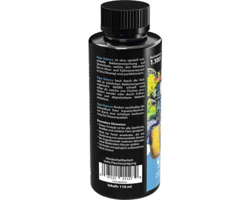 Aqua Balance Bakterienmischung für Meer- und Süßwasseraquarien, 118 ml