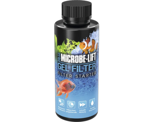 Pflegemittel Schadstoffentferner Filterbakterien Arka 118 ml Microbe Lift Gel Filter Starter für Aquarien