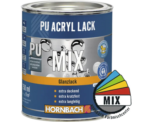 HORNBACH PU Acryl Lack glänzend im Wunschfarbton mischen lassen