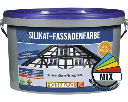 HORNBACH Silikat Fassadenfarbe im Wunschfarbton mischen lassen 10 l Standard getönt