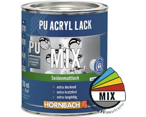 HORNBACH PU Acryl Lack seidenmatt im Wunschfarbton mischen lassen-0