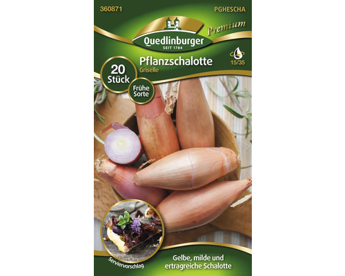 Verpackung Pflanzschalotten der Sorte Griselle mit 20 Stück