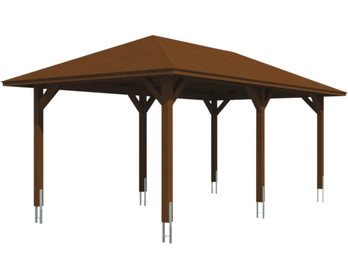 Holzpavillon mit Dach