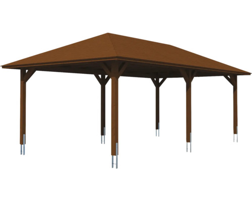 Holzpavillon mit Dach