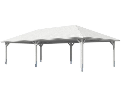 Freistehende Holzüberdachung mit Dach