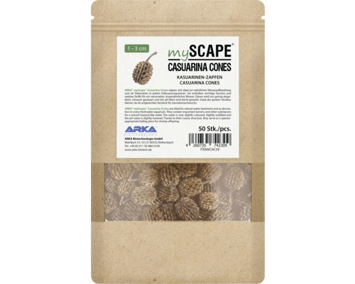 Packung Kasuarin-Zapfen für Aquarien mit 50 Stück