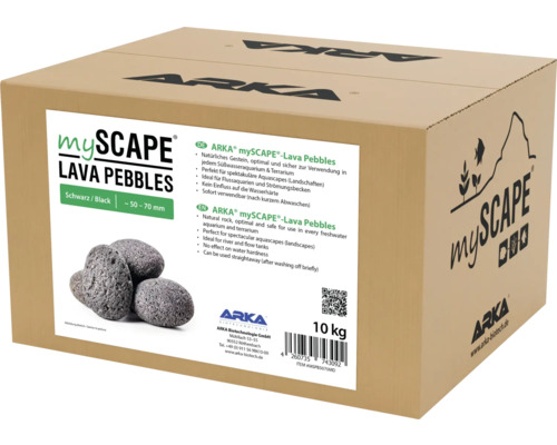 Verpackungseinheit Arka mySCAPE Lava Pebbles mit einer Größe von circa 50 bis 70 Millimeter