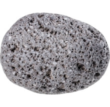 Grauer Lavastein mit poröser Oberfläche