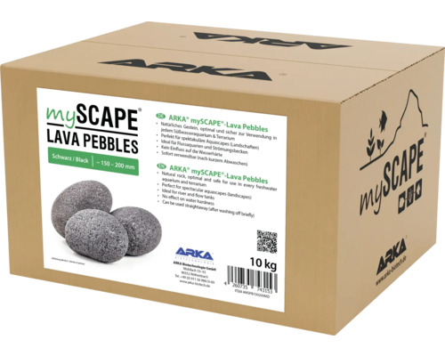 Verpackungseinheit Arka mySCAPE Lava Pebbles, natürliche Steine für Süßwasseraquarien und Terrarien, 150 bis 200 Millimeter