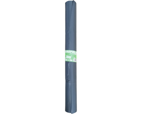 Baufolie LDPE 0,2 mm 10 x 3 m Opak bunt Rolle = 30 m² Blaue Baufolie mit einer Größe von 10 Meter mal 3 Meter aufgerollt.