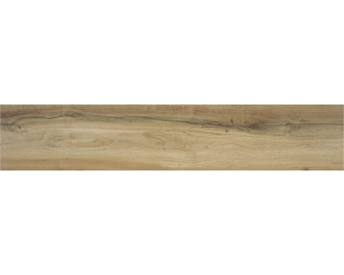Feinsteinzeug Bodenfliese Arendal Dark Oak 22,7x119,5 cm beige rektifiziert Holzoptik Bodenfliese
