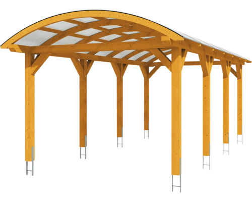 Holz Carport mit Polycarbonat Dach