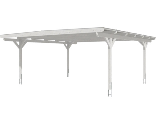 Holzcarport mit sechs Pfosten für den Außenbereich